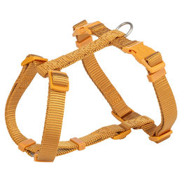 Produktbild von Trixie Premium H-Geschirr für Hunde Gelb-Orange Größe M-L - 1 Stk.