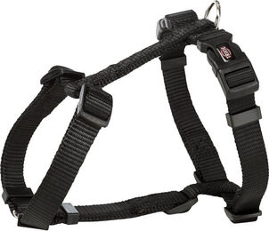 Trixie Premium H-Geschirr für Hunde Schwarz Nylon Größe M-L 52-75 cm - 1 Stk. – Bild 1 von 4