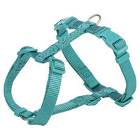 Produktbild von Trixie Premium H-Rig Hundegeschirr aus Nylon in Blau Türkis Größe XS