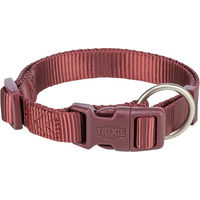 Produktbild von Trixie Premium Halsband aus Polyester, Sangria, Größe XS, 22-35 cm Halsumfang, 10 mm breit