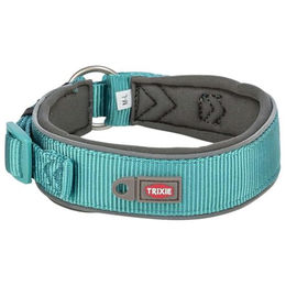 Trixie Premium Halsband extra breit Aqua/Graphit Größe M-L – Bild 1 von 3