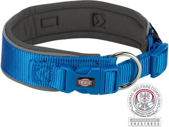 Trixie Premium Hundehalsband aus Neopren extra breit Blau Grau Größe L – Bild 1 von 3