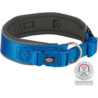 Produktbild von Trixie Premium Hundehalsband aus Neopren extra breit Blau Grau Größe L