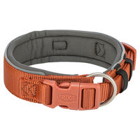Produktbild von Trixie Premium Hundehalsband aus Neopren extra breit Rost Grau Orange Größe L-XL