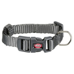 Trixie Premium Hundehalsband aus Nylon Grau Größe XS – Bild 1 von 2