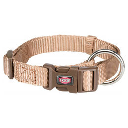 Produktbild von Trixie Premium Hundehalsband aus Nylon in Beige Braun Größe S-M