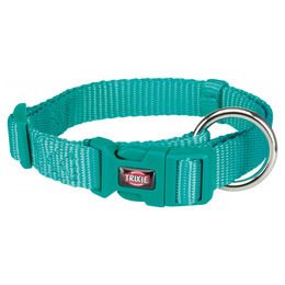 Produktbild von Trixie Premium Hundehalsband aus Nylon in Blau Türkis Größe S-M