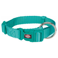 Produktbild von Trixie Premium Hundehalsband aus Nylon in Blau Türkis Größe S-M
