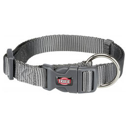 Trixie Premium Hundehalsband aus Nylon in Grau Größe M-L – Bild 1 von 2