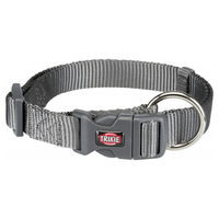 Produktbild von Trixie Premium Hundehalsband aus Nylon in Grau Größe M-L