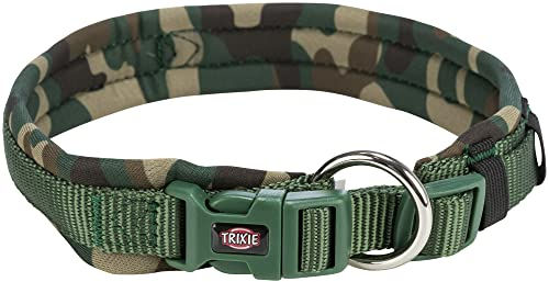 Trixie Premium Hundehalsband Camouflage Größe S–M für kleine Hunde und Welpen neoprengepolstert und wasserabweisend – Bild 1 von 2