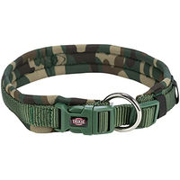 Produktbild von Trixie Premium Hundehalsband Camouflage Größe S–M für kleine Hunde und Welpen neoprengepolstert und wasserabweisend