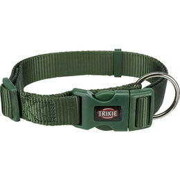 Produktbild von Trixie Premium Hundehalsband Gurtband Grün L-XL 40-65cm/25mm