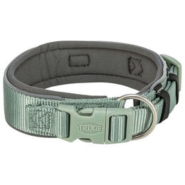 Trixie Premium Hundehalsband Mini aus Neopren XS Grün Grau – Bild 1 von 2