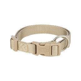 Produktbild von Trixie Premium Hundehalsband S-M in Beige mit Gurtband 30-45 cm - 1 Stk.