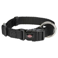 Produktbild von Trixie Premium Hundehalsband Schwarz S-M