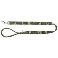 Produktbild von Trixie Premium Hundeleine Camouflage Waldgrün Größe M-L aus Polyester mit Handschlaufe - 1 Stk.