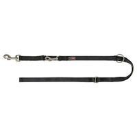 Produktbild von Trixie Premium Hundeschleppleine Schwarz M-L aus Polyester - 2 m