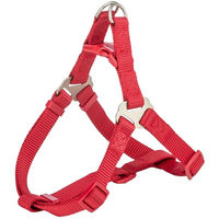 Produktbild von Trixie Premium One Touch Hundegeschirr aus Nylon in Rot Größe M für mittelgroße Hunde