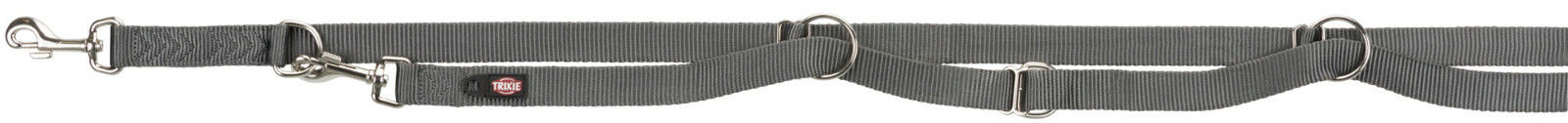 Trixie Premium Schleppleine aus Nylon für Hunde Größe L-XL Grau - 2 m – Bild 1 von 4