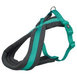 Produktbild von Trixie Premium Touren-Geschirr für Hunde aus Nylon in Blau Türkis Größe S - 1 Stk.