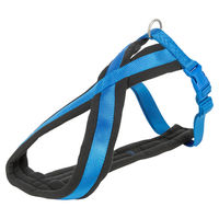 Produktbild von Trixie Premium Touren-Geschirr für Hunde in Blau mit Vliespolsterung Größe M-L