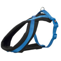 Produktbild von Trixie Premium Touren-Geschirr für kleine Hunde Sportgeschirr mit Fleece-Polsterung Blau Größe XS