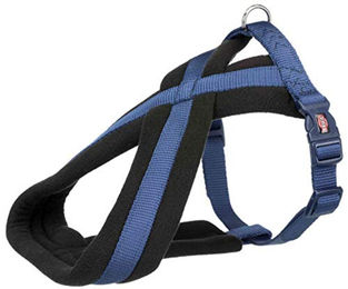 Trixie Premium Touring Hundegeschirr Sportgeschirr mit Fleece in Blau Größe S – Bild 1 von 9