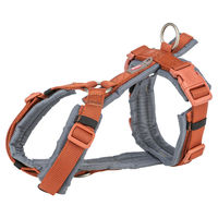 Produktbild von Trixie Premium Trekking Hundegeschirr mit Gurtband in Rost und Grau Größe S-M - 1 Stk.