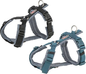 Trixie Premium Trekking Hundegeschirr Petrol Blau Grau Größe S-M - 1 Stk. – Bild 1 von 5