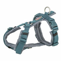 Produktbild von Trixie Premium Trekking Hundegeschirr Petrol Blau Grau XL