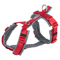 Produktbild von Trixie Premium Trekking Hundegeschirr Rot/Grau Größe S-M