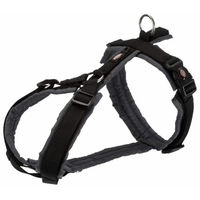 Produktbild von Trixie Premium Trekking Hundegeschirr Sportgeschirr schwarz grau Größe M-L - 1 Stk.