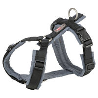 Produktbild von Trixie Premium Trekking Hundegeschirr Sportgeschirr wasserabweisend Schwarz Grau Größe XS-S
