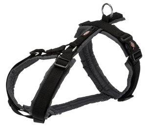 Trixie Premium Trekking Hundegeschirr Sportgeschirr wasserabweisend Schwarz Grau XL – Bild 1 von 6