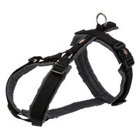 Produktbild von Trixie Premium Trekking Hundegeschirr Sportgeschirr wasserabweisend Schwarz Grau XL