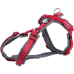 Trixie Premium Trekking Hundegeschirr Sportgeschirr XL Rot Grau - 1 Stk. – Bild 1 von 6