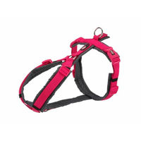 Produktbild von Trixie Premium Trekking Hundegeschirr wasserabweisend Fuchsia/Grau Größe M-L