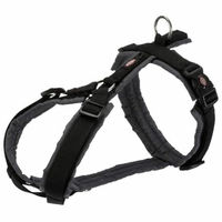Produktbild von Trixie Premium Trekking Hundegeschirr wasserabweisend Schwarz Grau S-M 44-53 cm