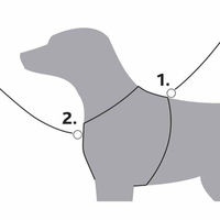 Produktbild von Trixie Premium Trekking Hundegeschirr XL Türkis Grau