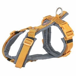 Produktbild von Trixie Premium Trekking Sportgeschirr für Hunde Gelb/Grau Größe M - 1 Stk.
