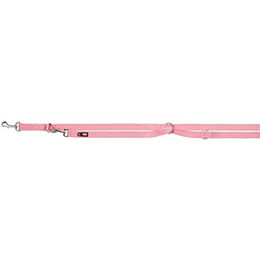 Trixie Premium Verlängerungsleine Schleppleine aus Nylon für Hunde Riesenrassen L-XL Rosa Rot - 2 m – Bild 1 von 2
