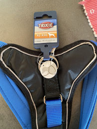 Trixie Premium Y-Geschirr für Hunde aus Neopren Blau Größe XL-XXL – Bild 1 von 5