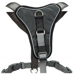 Trixie Premium Y-Geschirr für Hunde aus Neopren in Grau Schwarz Größe S - 1 Stk. – Bild 1 von 3