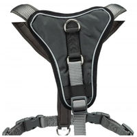 Produktbild von Trixie Premium Y-Geschirr für Hunde in Grau XL mit Neopren