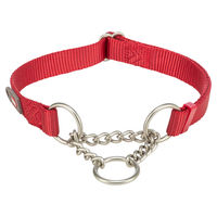 Produktbild von Trixie Premium Zug-Stopp Erziehungshalsband für Hunde Rot Größe S-M