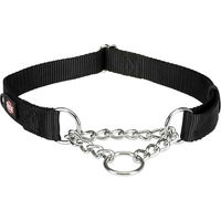 Produktbild von Trixie Premium Zug-Stopp Erziehungshalsband für Hunde Schwarz Polyester Größe L-XL