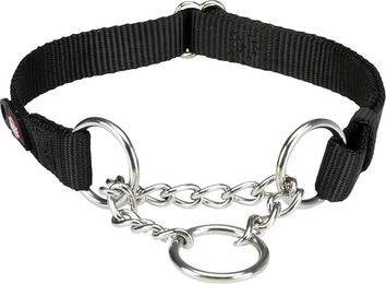 Trixie Premium Zug-Stopp Erziehungshalsband für Hunde Schwarz Polyester Größe M-L - 1 Stk. – Bild 1 von 4