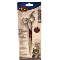 Produktbild von Trixie Profi-Fellschere aus Edelstahl für alle Felltypen und Größen in Silber