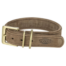 Produktbild von Trixie Pure Hundehalsband aus Leder extra breit braun Größe M-L
